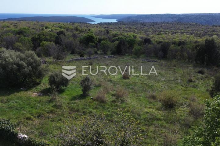 Raša, Sveti Lovreč Labinski, građevinska parcela s direktnim pogledom na more