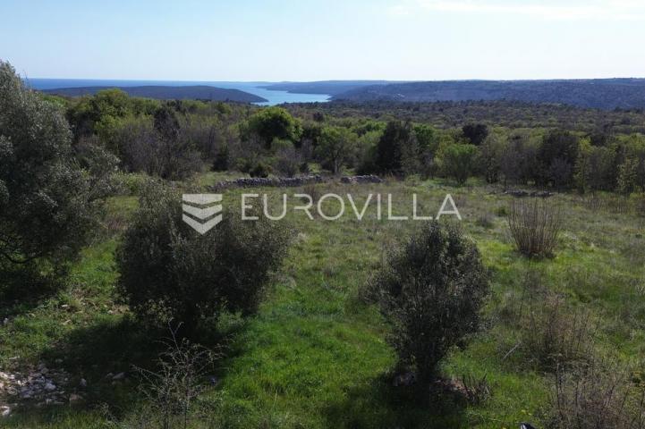 Raša, Sveti Lovreč Labinski, građevinska parcela s direktnim pogledom na more