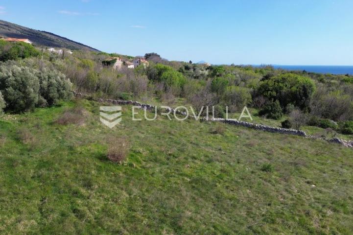 Raša, Sveti Lovreč Labinski, građevinska parcela s direktnim pogledom na more