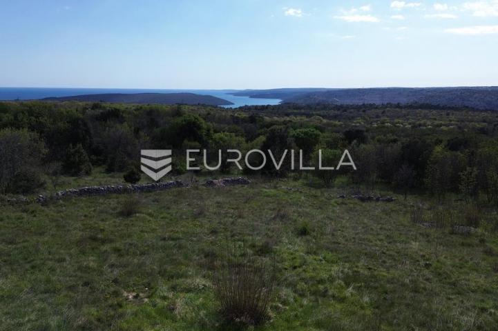 Raša, Sveti Lovreč Labinski, građevinska parcela s direktnim pogledom na more