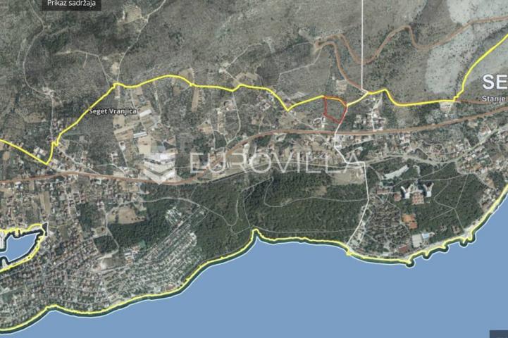 Split okolica- Trogir- Seget, građevinsko zemljište 10.164m2 600m od mora