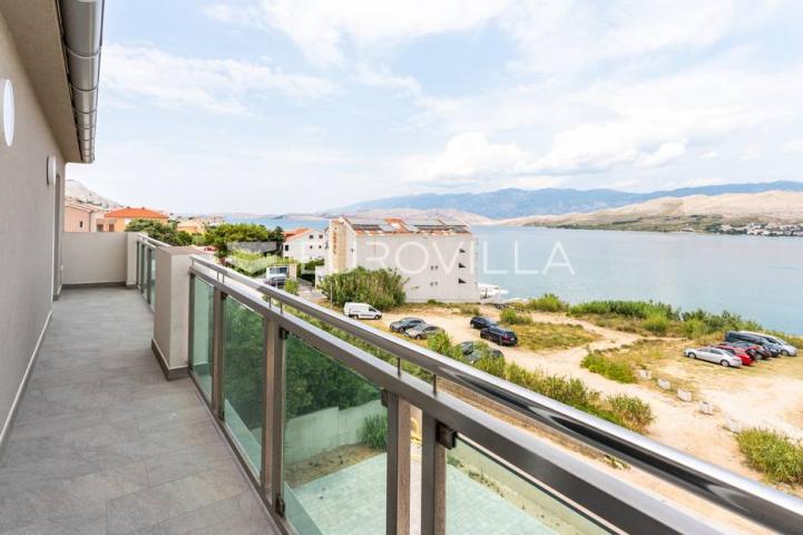 Pag, četverosoban penthouse S5 s neto korisnom površinom od 160 m², uz more NOVOGRADNJA