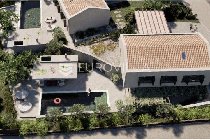 Oprtalj, Gradinje, građevinsko zemljište s idejnim projektom za gradnju tri kuće za odmor