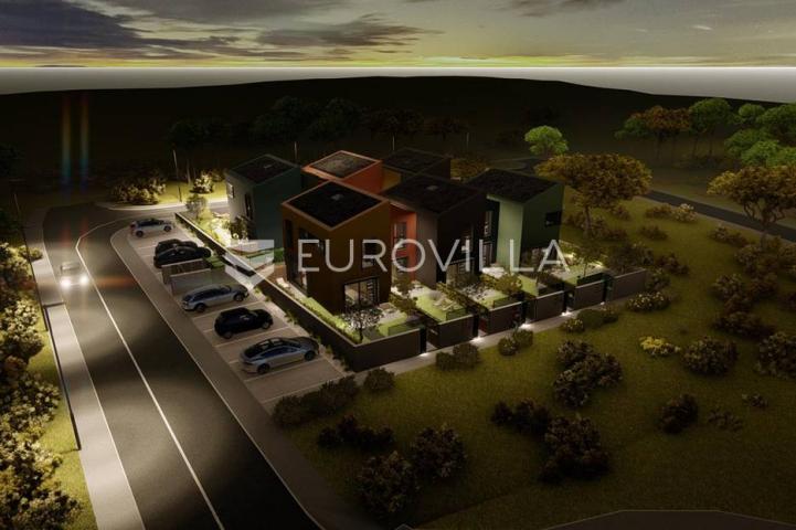 Poreč, kuća B3 u nizu 117 m2, moderan stambeni projekt, mogućnost bazena, pogled na more