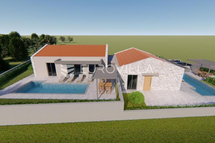 Istra, Poreč, Moderna prizemnica s bazenom, novogradnja