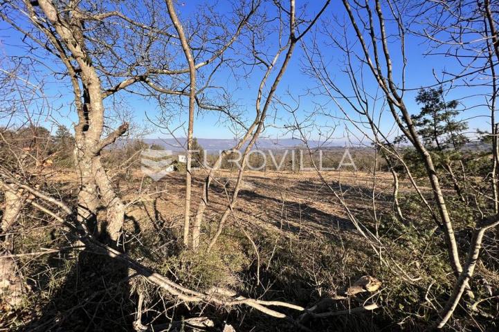 Istra, Rakalj - prekrasna građevinska parcela 877 m2 s pogledom na more 