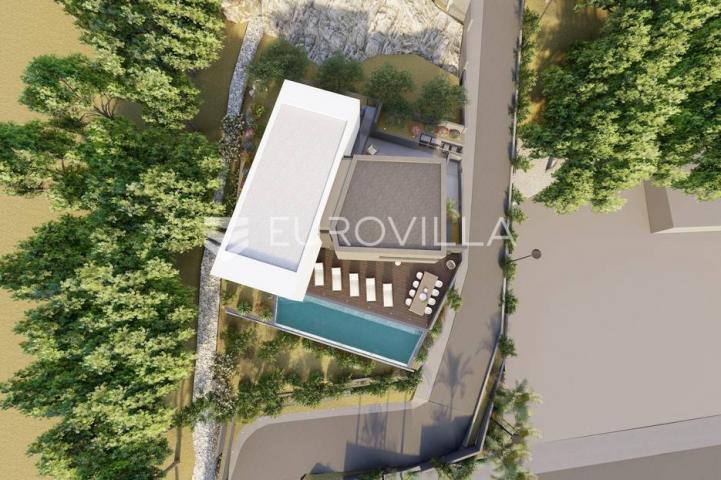 Trogir okolica, Moderna vila s bazenom i panoramskim pogledom