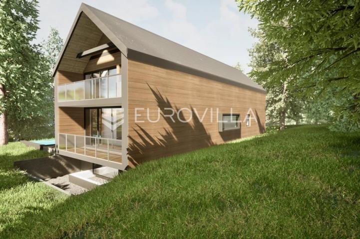 Ravna Gora, Hlevci, građevinsko zemljište 2363 m² s idejnim rješenjem