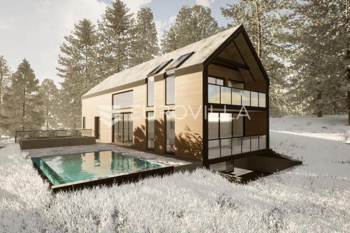Ravna Gora, Hlevci, građevinsko zemljište 2363 m² s idejnim rješenjem