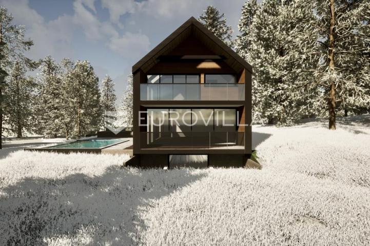Ravna Gora, Hlevci, građevinsko zemljište 2363 m² s idejnim rješenjem