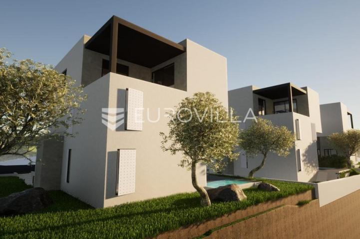 Vodice, NOVOGRADNJA, moderan dvosoban stan s bazenom, 90,13 m²