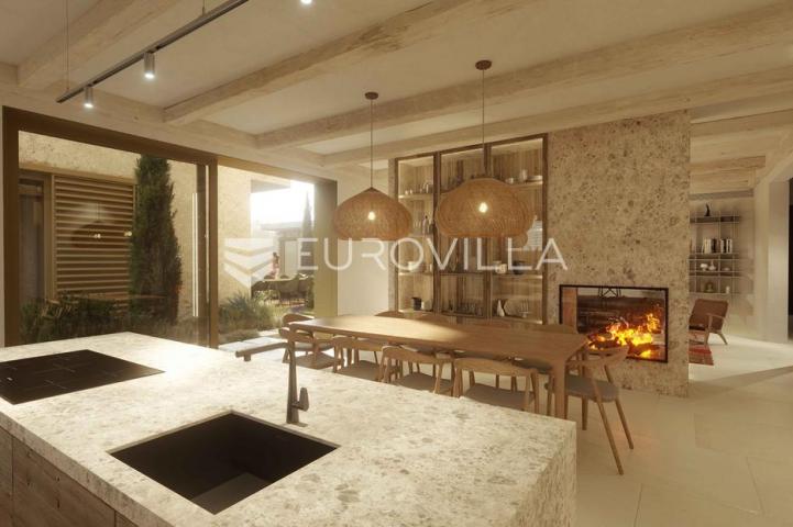 Istra, Kringa, novoizgrađena luksuzna vila u roh bau fazi s imanjem od 17.106 m2