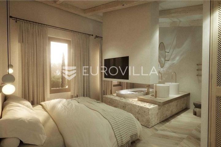Istra, Kringa, novoizgrađena luksuzna vila u roh bau fazi s imanjem od 17.106 m2