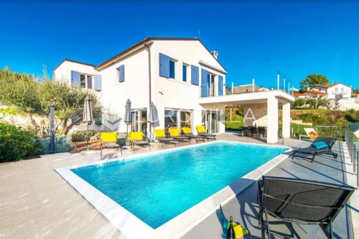 Istra, Buje, eskluzivna villa s prekrasnim pogledom na more 