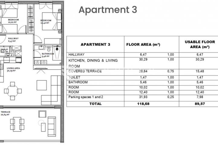 Zadar, Zaton, luksuzan apartman prvi red do mora