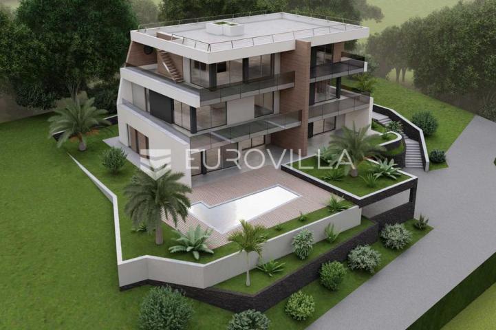 Rijeka, Kantrida, moderan četverosoban stan 86,47 m², pogled na more