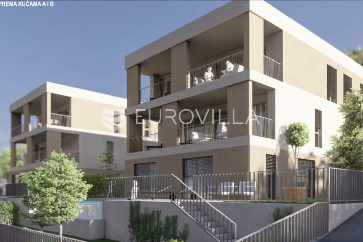 Kostrena, NOVOGRADNJA, luksuzan četverosoban stan s pogledom na more, 140,85 m2, bazen