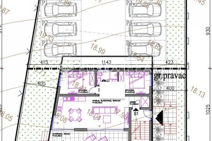 Istra, Medulin, atraktivno građevinsko zemljište 500 m2 u blizini plaža za prizemlje+ 2 kata