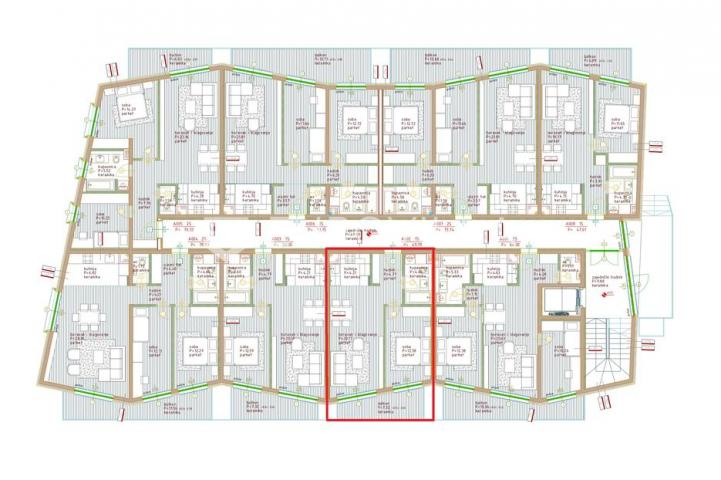 Istra, Poreč, jednosoban stan u prizemlju moderne novogradnje 53 m²
