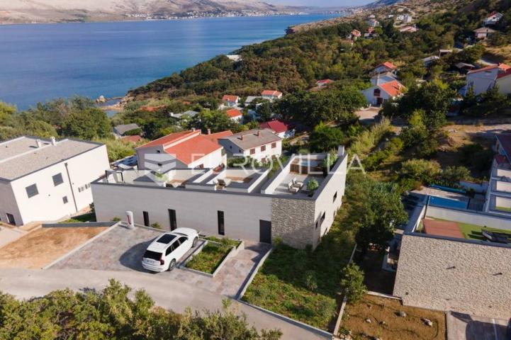 Pag, Bošana, NOVOGRADNJA, luksuzna villa na jedinstvenoj lokaciji