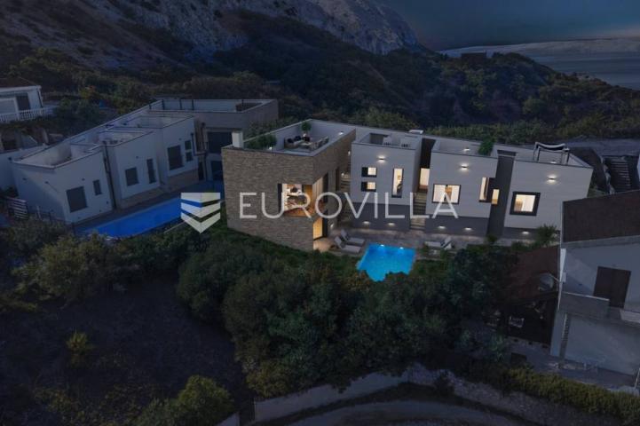 Pag, Bošana, NOVOGRADNJA, luksuzna villa na jedinstvenoj lokaciji