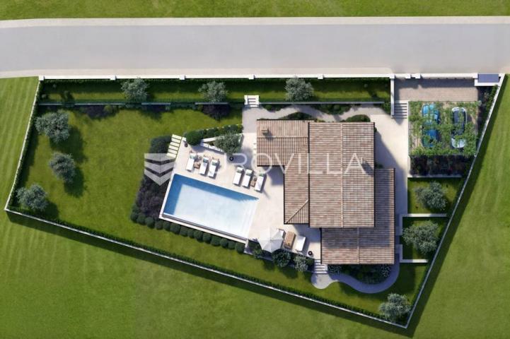 Istra, Mofardini, Građevinsko zemljište, 964 m², s otvorenim pogledom i građevinskom dozvolom