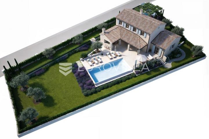 Istra, Mofardini, Građevinsko zemljište, 964 m², s otvorenim pogledom i građevinskom dozvolom