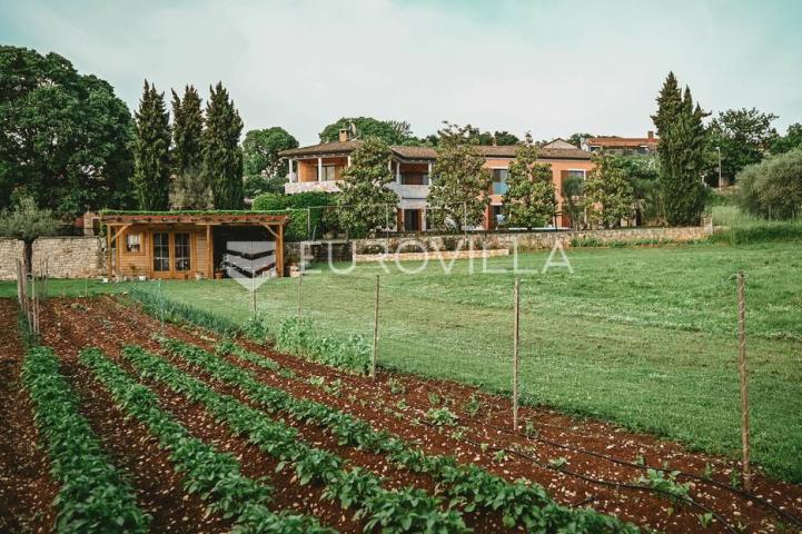 Istra, Šorići, luksuzna šarmantna kamena kuća 388m2 s grijanim bazenom i predivnom okućnicom
