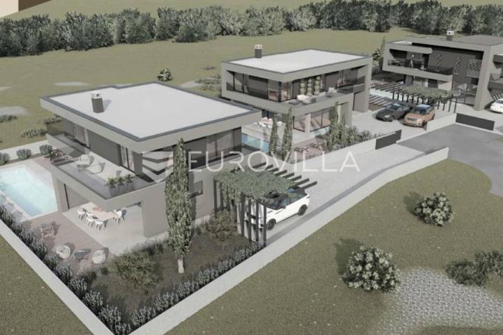 Istra, Ližnjan, moderna vila sa bazenom, novogradnja