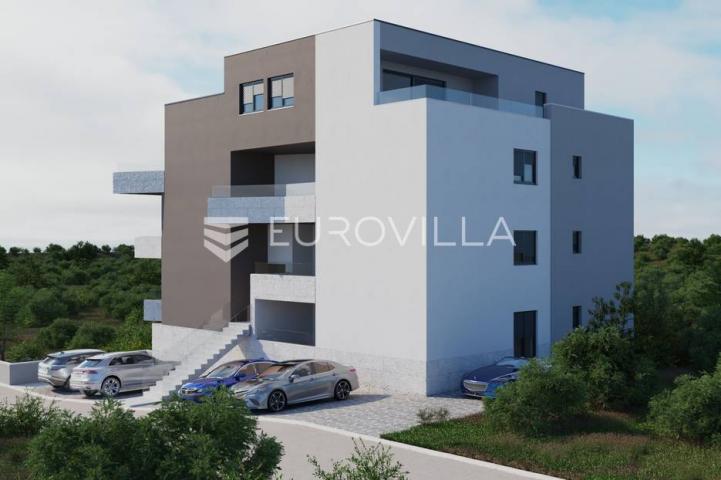 Pag, Mandre, Trosoban stan 72 m² na 3. katu sa terasom 37,60 m², NOVOGRADNJA