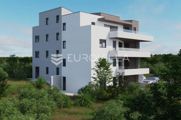 Pag, Mandre, Trosoban stan 72 m² na 3. katu sa terasom 37,60 m², NOVOGRADNJA