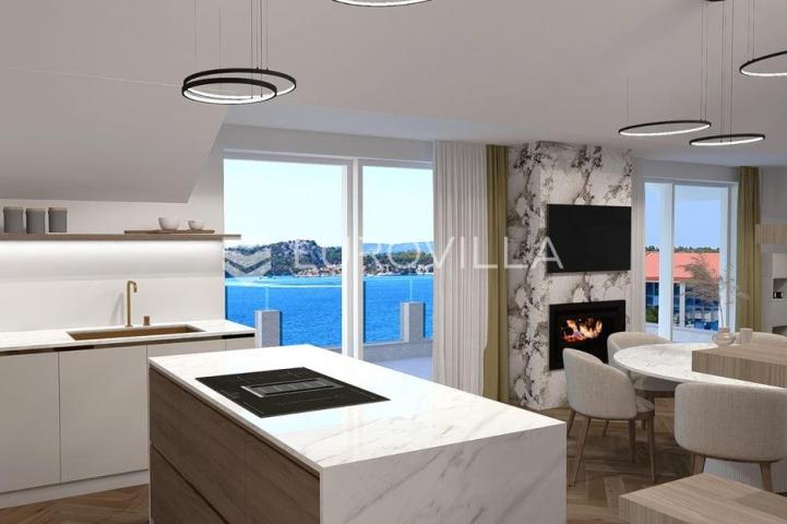 Šibenik, plaža Banj, prekrasan trosoban stan s pogledom na more, 128,30 m²