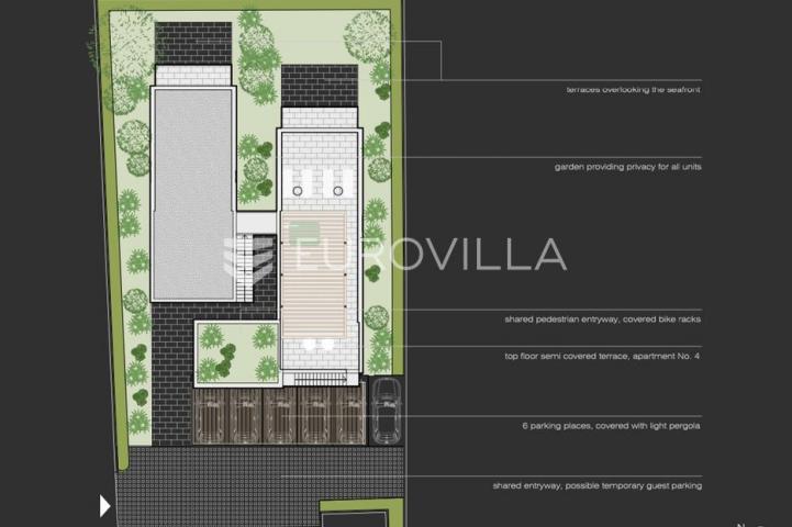 Ugljan, Ugljan luksuzni dvosobni apartman s vrtom prvi red do mora 100 m²