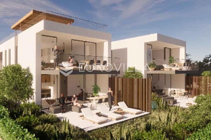 Ugljan, Ugljan luksuzni dvosobni apartman s vrtom prvi red do mora 100 m²