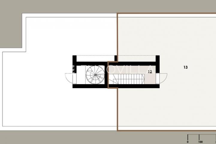Zadar, Borik, ekskluzivan penthouse s krovnom terasom, 109,89 m², S6