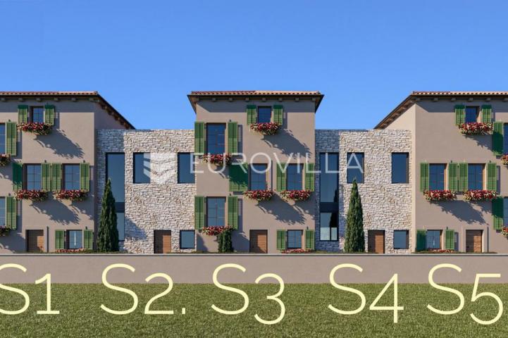 Istra, Poreč, NOVOGRADNJA, modena kuća u nizu 83,65 M2