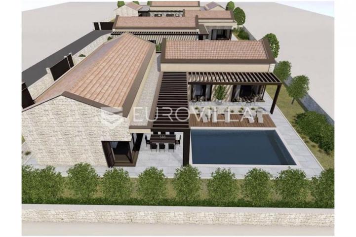 Istra, Barban,  građevinsko zemljište 698 m2 s idejnim projektom za obiteljsku kuću
