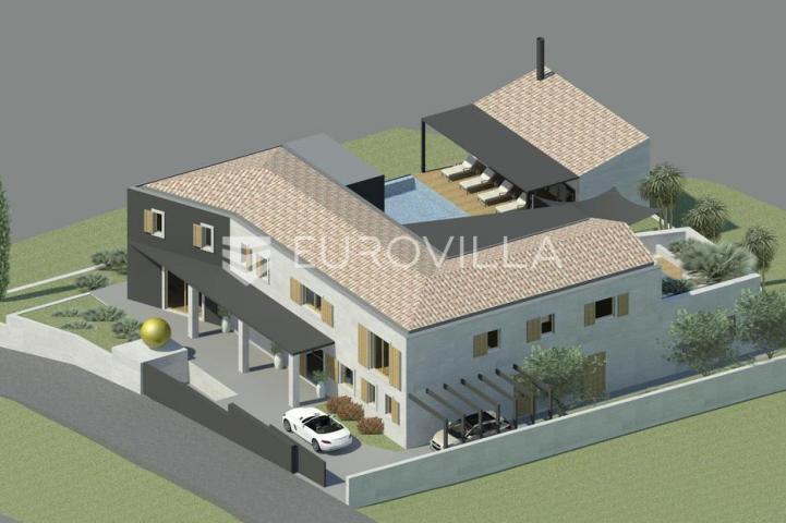 Istra, Buje, atraktivno zemljište 3906m2 od čega 1045m2 građevinsko - otvoreni pogled na more