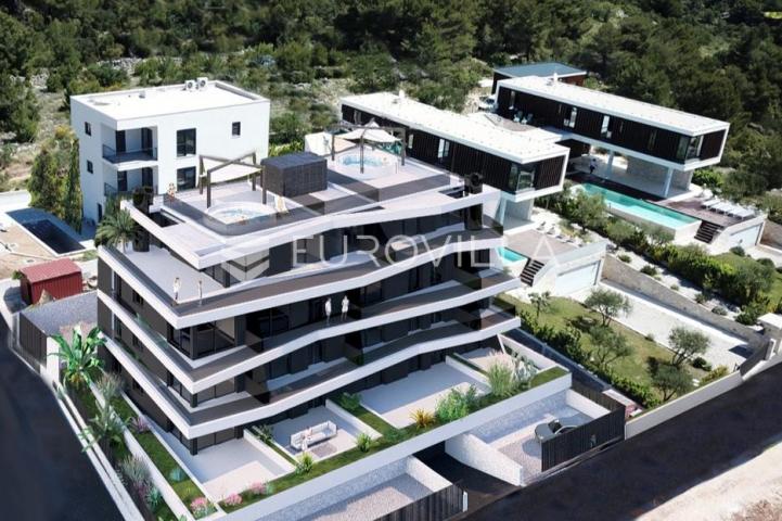 Primošten, prekrasan stan s garažom i pogledom na more, 93 m²