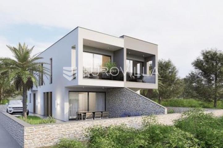 Istra, Ližnjan, moderna dvojna kuća oznake AA, s vrtom 60 m² i bazenom 111 m²