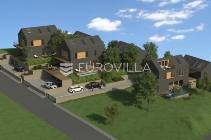 Samobor, Konšćica, građevinsko zemljište 2630 m2 s projektom za urbane vile