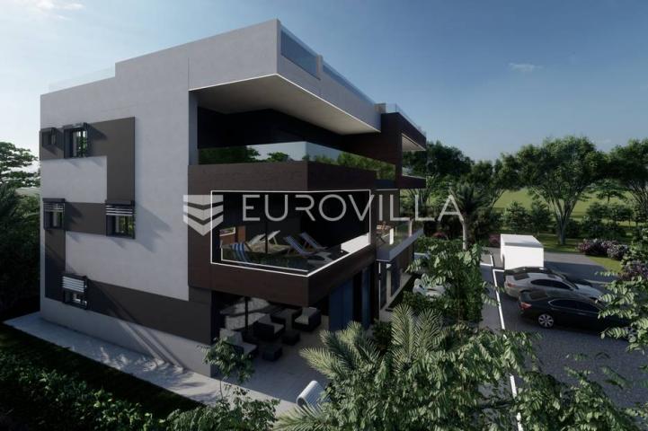 Zadar, Zaton, NOVOGRADNJA, luksuzan dvosoban stan 74,90 m²