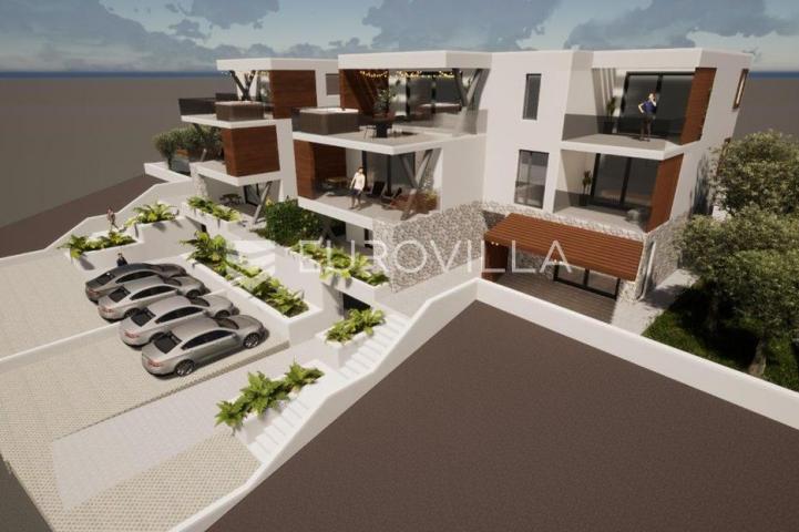 Murter, građevinsko zemljište sa projektom za dvije ville