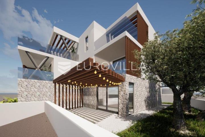 Murter, građevinsko zemljište sa projektom za dvije ville