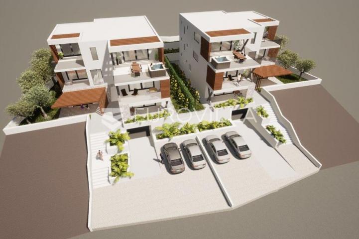 Murter, građevinsko zemljište sa projektom za dvije ville