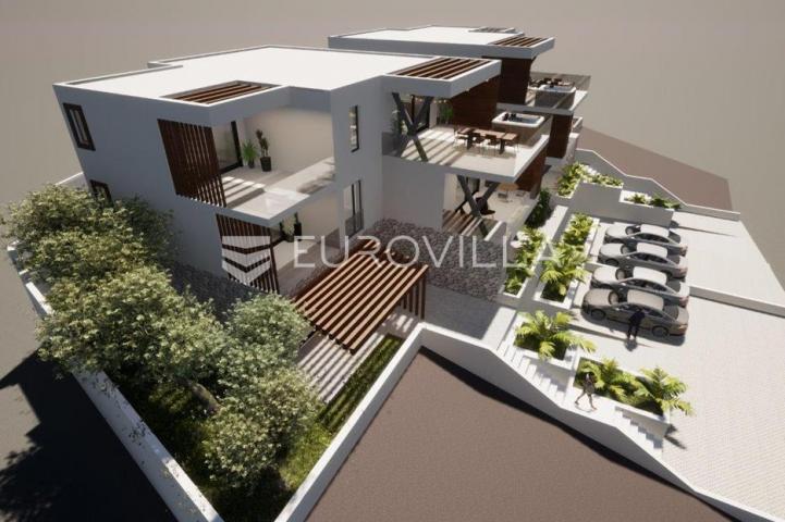 Murter, građevinsko zemljište sa projektom za dvije ville