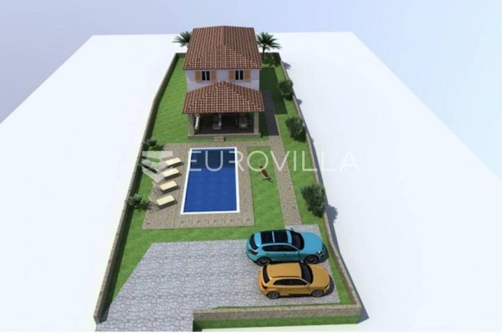 Istra, Barban - građevinsko zemljište s projektom i dozvolom, 784 m2