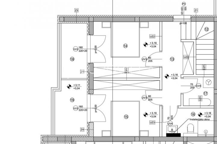 Vodice, prostran dvosoban stan, 115,56 m²