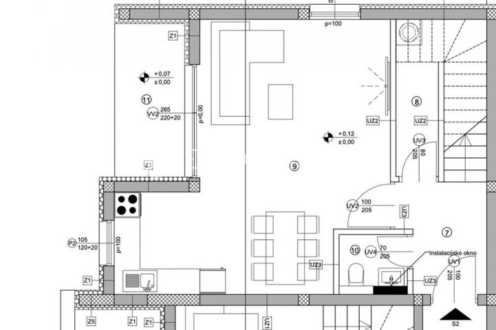 Vodice, prostran dvosoban stan, 115,56 m²