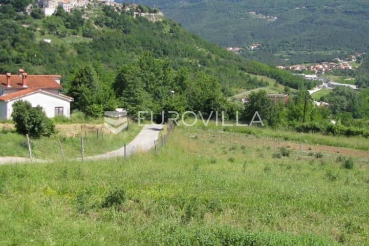 Istra, Buzet, građevinsko zemljište s idejnim projektom